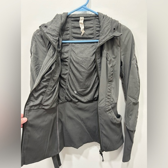 Lululemon Dance Studio Jacket III Gray Size 4 Reversible Full Zip Hooded - Picture 7 of 7